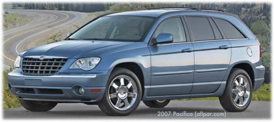 2008 Chrysler pacifica touring towing capacity