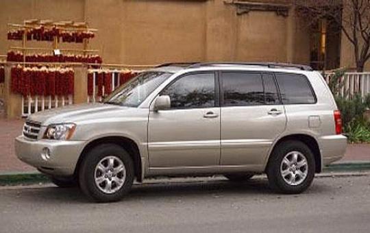 2001 Toyota highlander recall